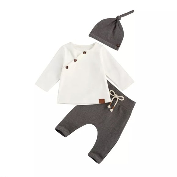 Winter Gentleman Outfit Clothes Pants Fall Easter outfit Boy Set Top Birthday - Picture 1 of 10